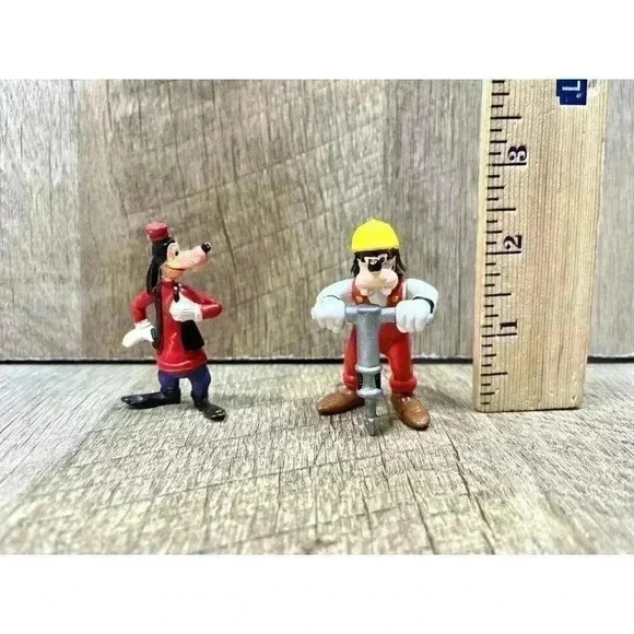 Vtg Marx Disney Fun Pals Goofy & Applause PVC Jack Hammer Construction Lot Of 2 - Picture 2 of 5